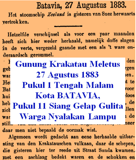 Sejarah Gunung Krakatau dan Sejarah Kelamnya: Krakatau Meletus 1883