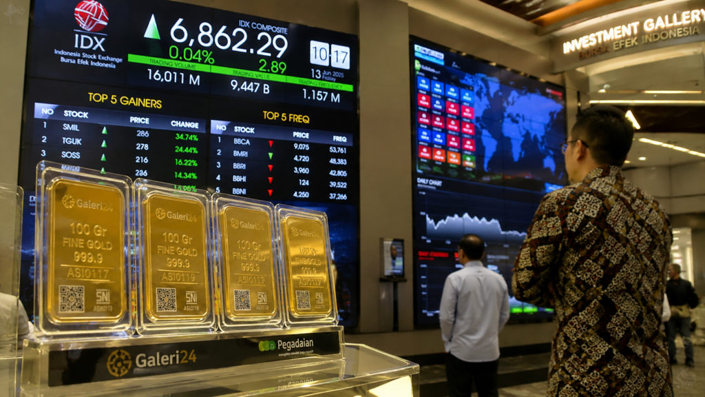 Emas Antam Turun Rp20.000 Jadi Rp2.603.000, IHSG Justru Menguat 0,81 Persen